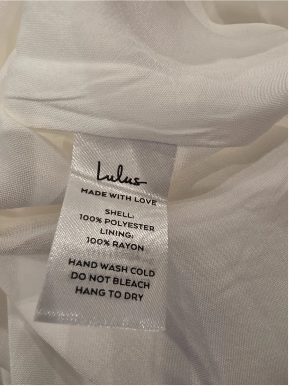 Lulu's Close to Your Heart White Satin Jacquard Cowl Slip Dress Sz M Beach Bride - Picture 11 of 11